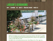 Tablet Screenshot of larsonsgeraniums.com